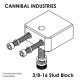 Cannibal Industries - Generic 3/8-16 Stud Block