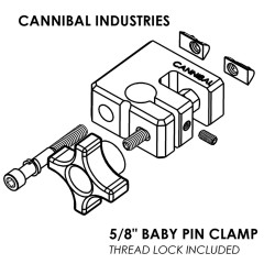 Cannibal Industries - 5/8" Baby Pin Clamp