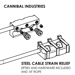 Cannibal Industries - Steel Cable Strain Relief