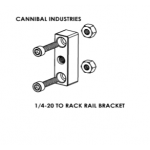 Cannibal Industries - Rack Rail to Threaded 1/4-20