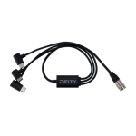 Deity - SPD-HR3U - 4-Pin Hirose to Triple USB-C Power Cable