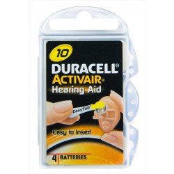 Duracell - Activair DA10 Zinc Air Hearing Aid Batteries (4-pack)