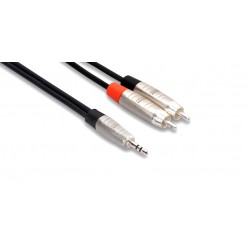 HOSA - HMR-003Y Pro Stereo Breakout (REAN 3.5 mm TRS to Dual RCA / 3 ft) 