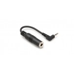 HOSA - MHE-100.5 Headphone Adaptor (1/4" TRS to RA 3.5 mm / 6 in) 