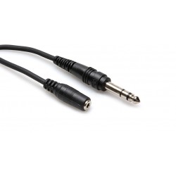 HOSA - MHE-310 Headphone Adaptor Cable (3.5 mm TRS to 1/4" TRS / 10 ft)