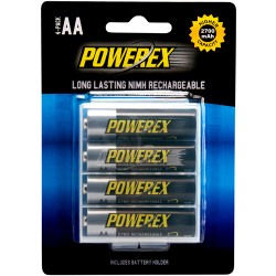 Powerex - Rechargeable AA NiMH Batteries (4-pack) 