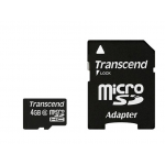 Transcend - 4GB microSDHC Class 6 Memory Card 