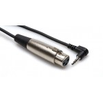 HOSA - XVS-101F Microphone Cable (XLR3F to Right-angle 3.5 mm TRS / 1 ft) 