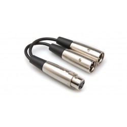 HOSA - YXM-121 Y Cable - XLR3F to Dual XLR3M 